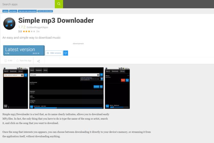 Free mp3 downloader app for android phone