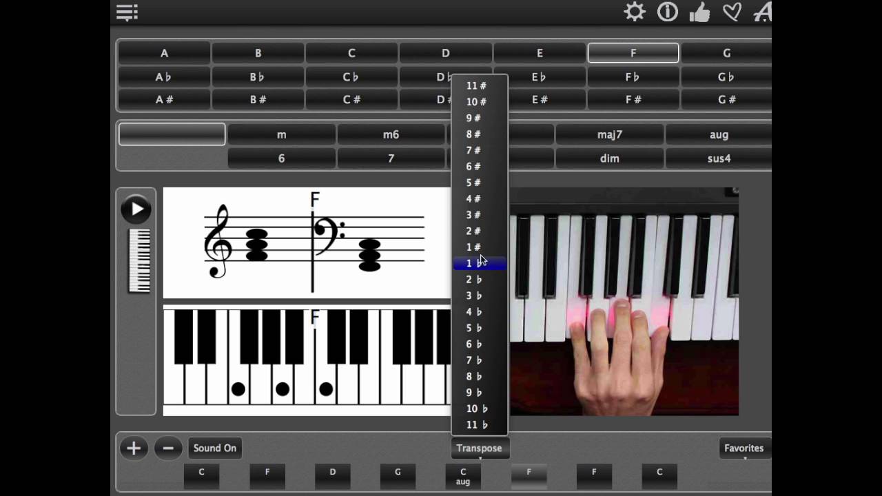 Free piano chords for songs